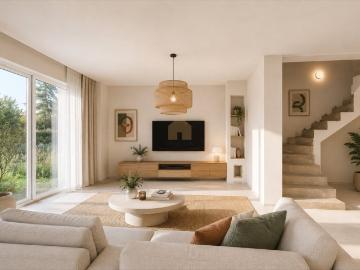 Nowoczesny dom bliźniaczy 94 m2 z ogrodem 300 m2 w Gniechowicach