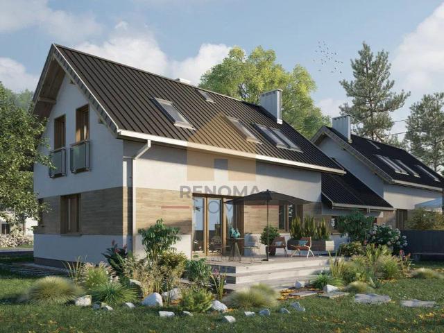 Nowoczesny dom bliźniak 158 m² 5 pokoi, garaż w Milikowicach