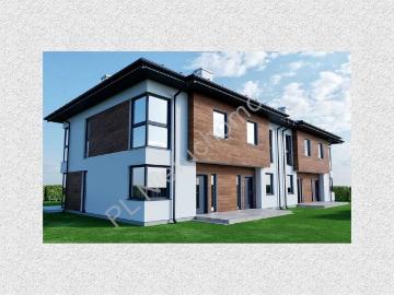 Nowoczesny dom bliźniak w Grodzisku Mazowieckim, 92 m2