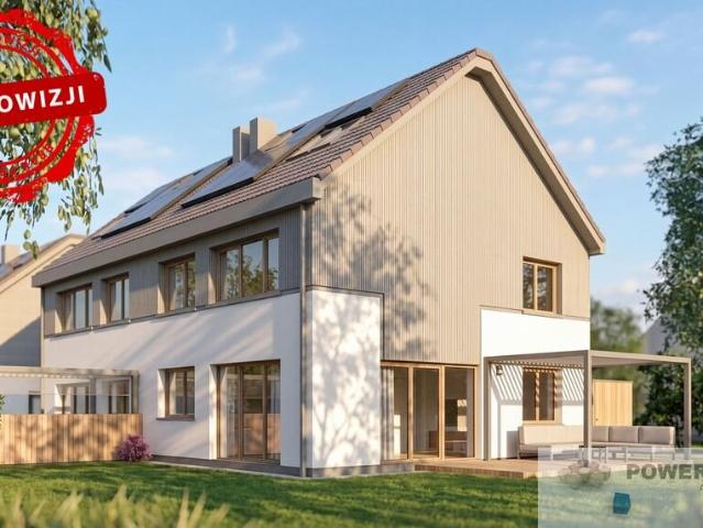 Nowoczesny bliźniak z ogródkiem i garażem w Pychowicach