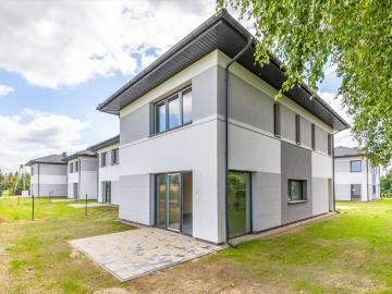 Nowoczesny dom bliźniak z garażem, 146 m2, czerwiec 2024