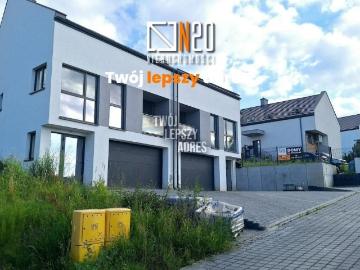 Nowoczesny dom bliźniak z garażem, 149,7 m2, Biskupice
