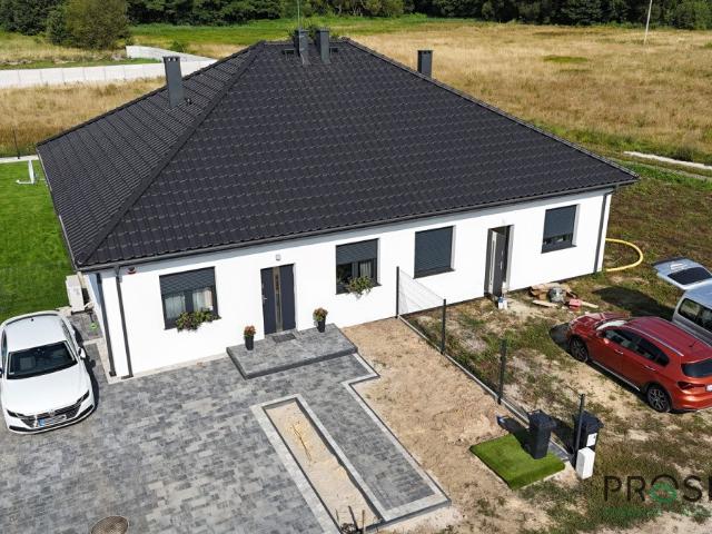 Nowoczesny dom bliźniak z wysokim standardem, 86 m2, ogrzewanie podłogowe