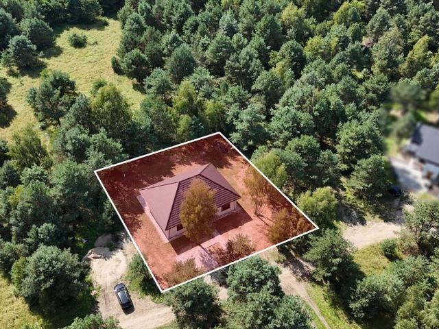 Nowoczesny dom parterowy 122,25 m² na działce 1121 m² w Skórce polecam!