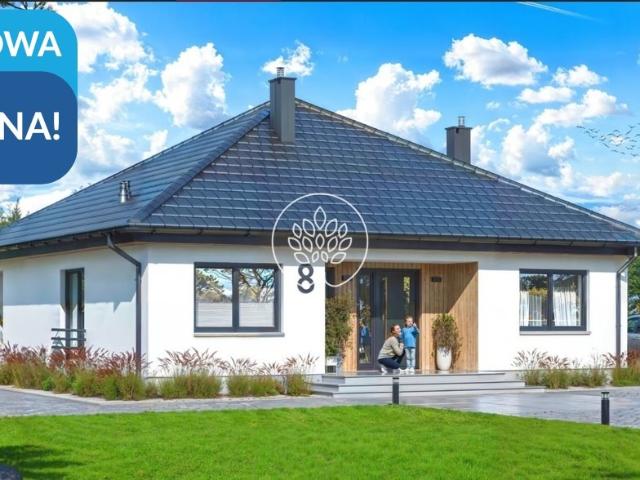Nowoczesny dom parterowy 99 m² z ogrodem