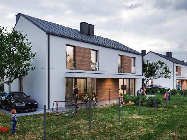 Nowoczesny dom szeregowy 102 m² z ogrzewaniem podłogowym