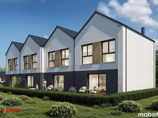 Polecam nowoczesny dom szeregowy 79 m² z ogródkiem i miejscami