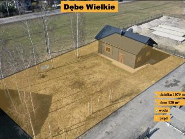 Nowoczesny dom szkieletowy 120m² na dużej działce