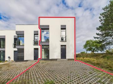 Nowoczesny energooszczędny segment 90m² z ogrodem