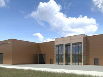 Nowoczesny kompleks magazynowo biurowy 1639 m2, inwestycja