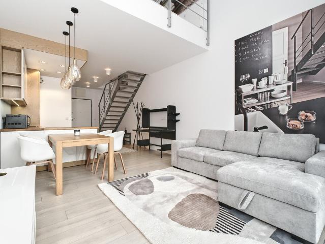 Nowoczesny loft 66m² z balkonem, klimatyzacją i siłownią