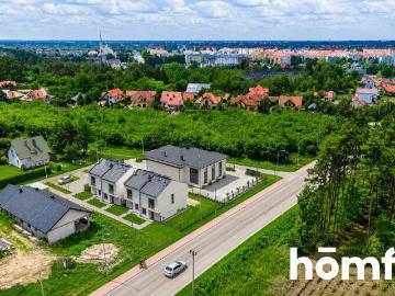 Nowoczesny segment 93 m² z ogrodem przy lesie, Mielec