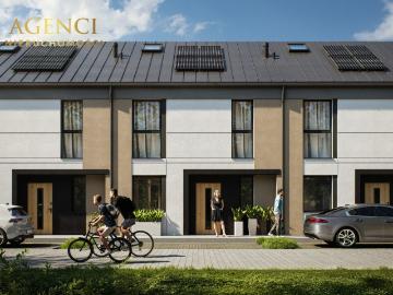 Nowoczesny segment 98 m² z ogródkiem i fotowoltaiką