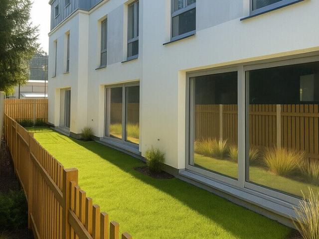Nowoczesny segment narożny 139 m² z ogrodem w Wawerze