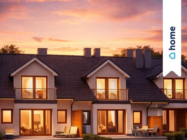 Nowoczesny dom skrajny 145 m² z ogrodem w Kępie