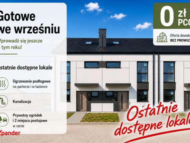 Nowoczesny segment z ogródkiem, 4 pokoje, gotowe we wrześniu 2026! Polecam!