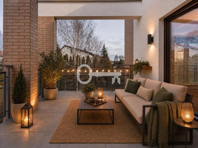 Nowoczesny apartament z tarasem i balkonem w Ursynowie polecam