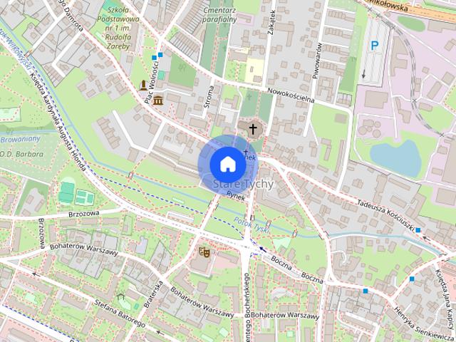 Nowoczesna kawalerka 23 m² przy Rynku w Tychach –nowa, umeblowana