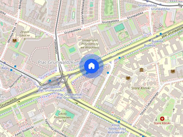 Nowoczesna kawalerka w centrum akadamickim miasta