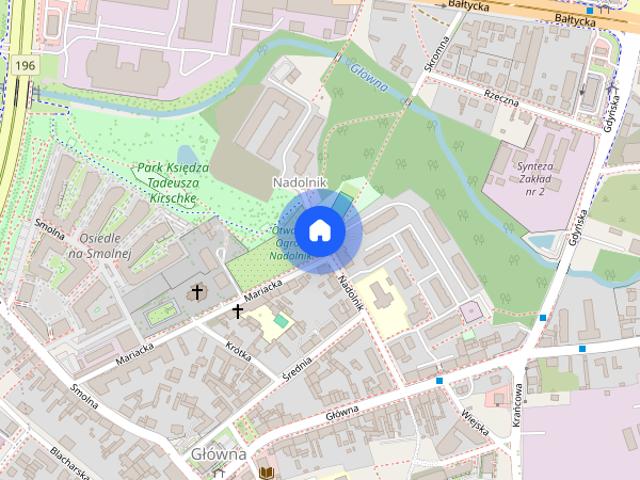 Nowoczesna kawalerka z ogródkiem