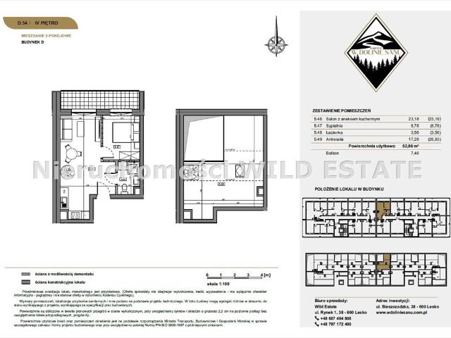 Nowoczesne mieszkanie 52,8 m² w Lesku zapraszam