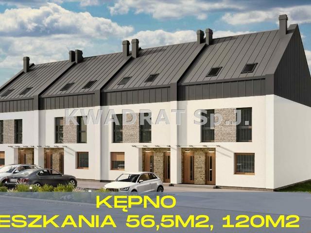 Nowoczesne mieszkanie z ogródkiem i tarasem 56,5 m² w Kępnie