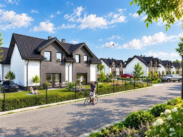 Nowoczesne bliźniaki 81,5 m² z garażem i działką polecam!