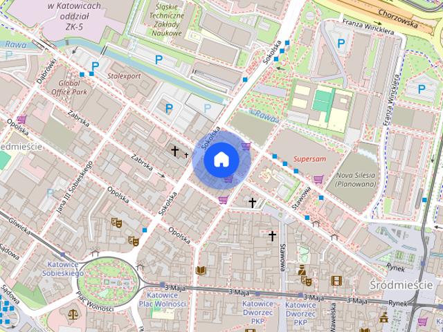 Nowoczesne dwu pokojowe mieszkanie 56 m² w centrum Katowic Mickieiwcza