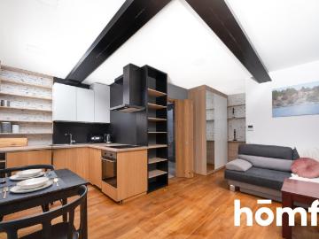 Nowoczesne studio 25m2 z ogrodem, parkingiem i pełnym wyposażeniem
