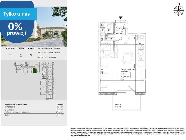 Nowoczesne 28,76 m² w Osielsku – idealne dla inwestorów
