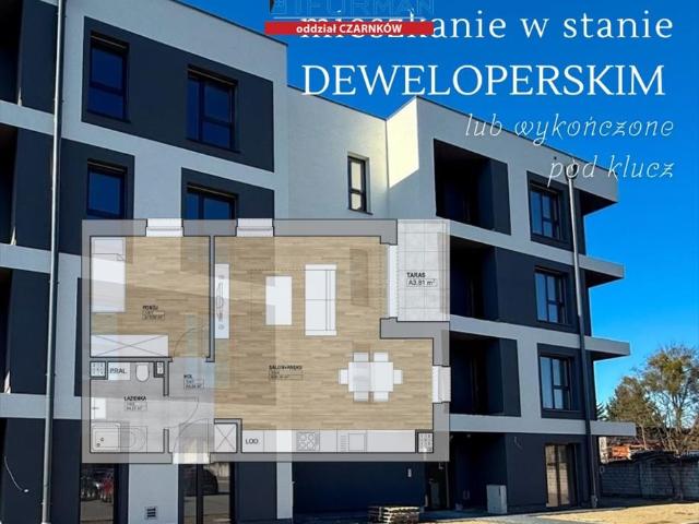 Nowoczesne 2 pokoje z balkonem i miejscem parkingowym