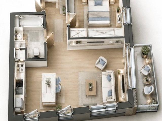 Nowoczesne 2 pokojowe mieszkanie 46,45 m² z balkonem polecam!