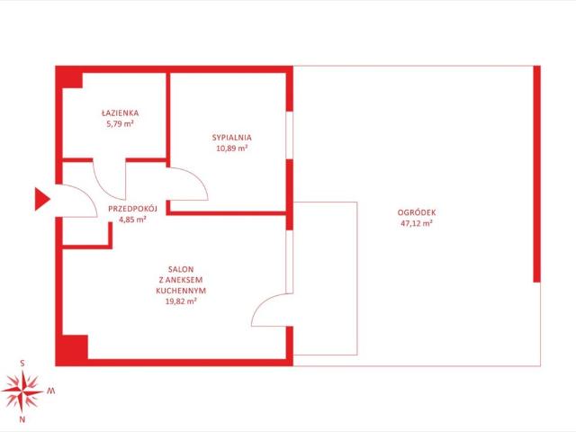 Sprzedam nowoczesne 2 pokojowe mieszkanie 42 m² w Straszynie