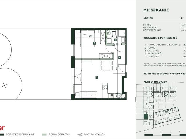 Do sprzedania nowoczesne 4 pokojowe mieszkanie 75,8 m² z panoramicznymi oknami