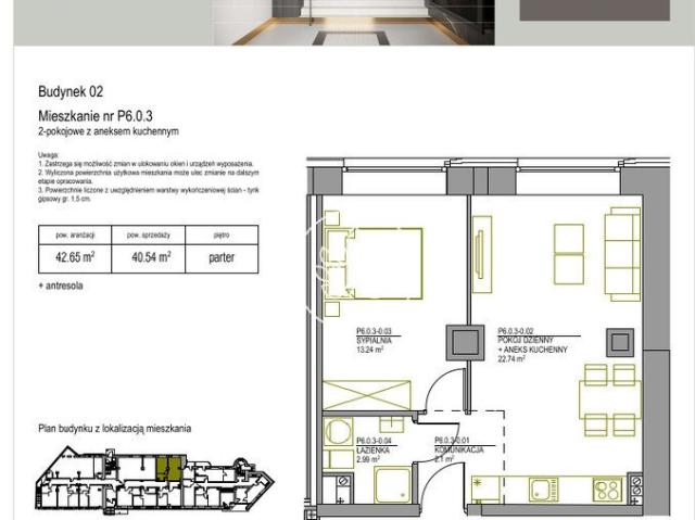 Nowoczesne 2 pokojowe mieszkanie z antresolą i panoramicznymi oknami