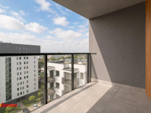 Nowoczesne 2 pokojowe mieszkanie 42 m² z balkonem i pięknym widokiem