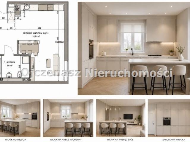 Nowoczesne 35,81 m² w Bydgoszczy Fordon z możliwością aranżacji