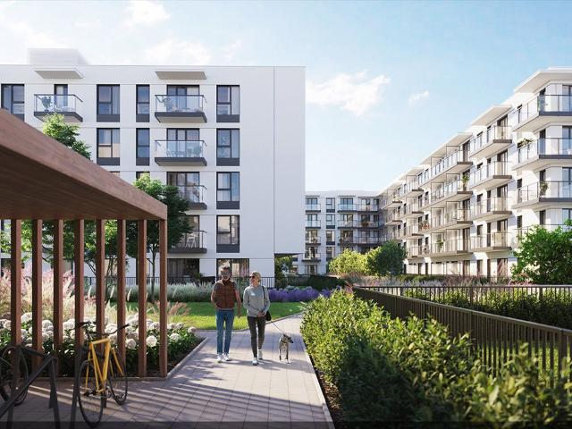 Na sprzedaż nowoczesne 35m² mieszkanie z balkonem i miejscem w garażu