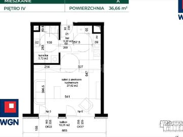 Nowoczesne 36,66 m2 z dużym balkonem w Łęcznej
