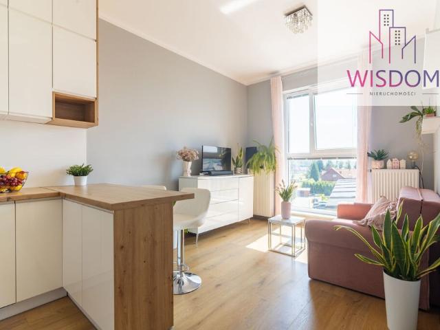 Polecam nowoczesne 33,27 m² mieszkanie z pełnym umeblowaniem