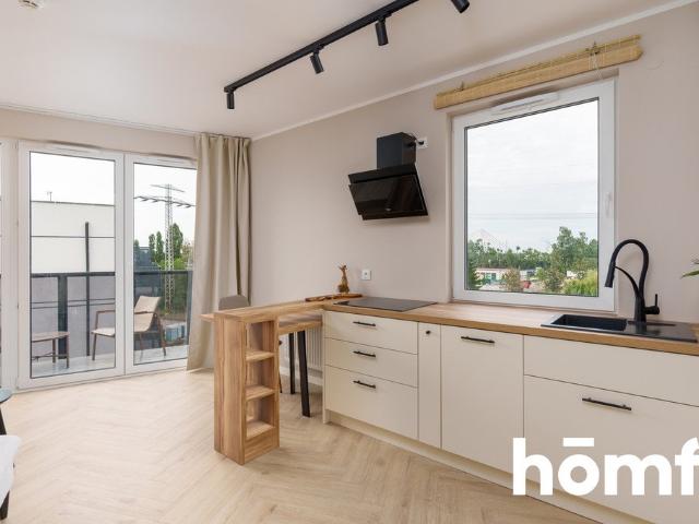 Nowoczesne 33,6 m² w centrum Gdańska widok na Motławę