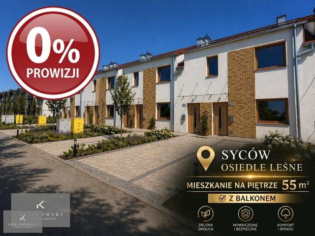 Nowoczesne 3 pokojowe mieszkanie 55 m² z ogródkiem Syców