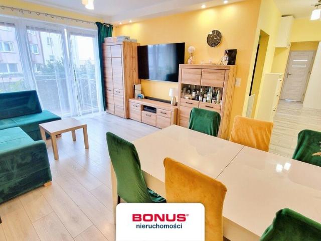 Nowoczesne 3 pokojowe mieszkanie 63,45 m² z balkonem i miejscem