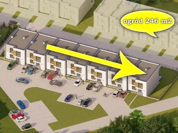Nowoczesne 3 pokojowe mieszkanie z ogródkiem i parkingiem