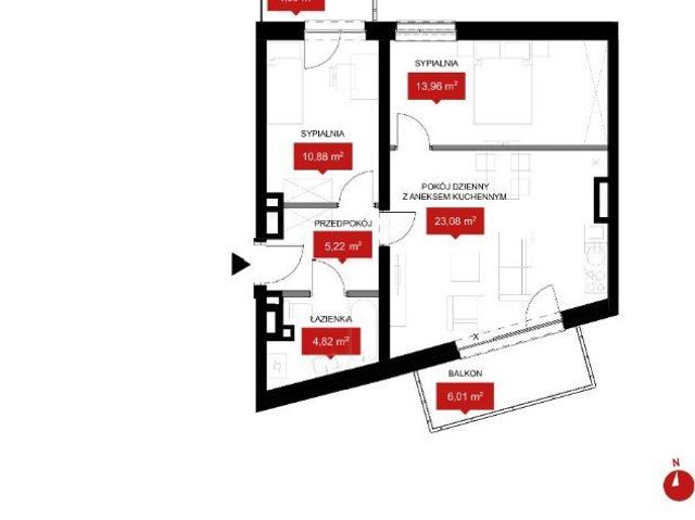 Do sprzedania nowoczesne 3 pokojowe mieszkanie z balkonem i parkingiem