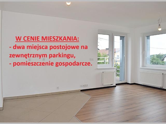 Polecam nowoczesne 3 pokojowe mieszkanie z balkonem i miejscami parkingowymi