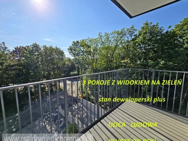 Nowoczesne 3 pokojowe mieszkanie z balkonem i widokiem