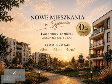 Nowoczesne 3 pokojowe mieszkanie z balkonem w Sycowie