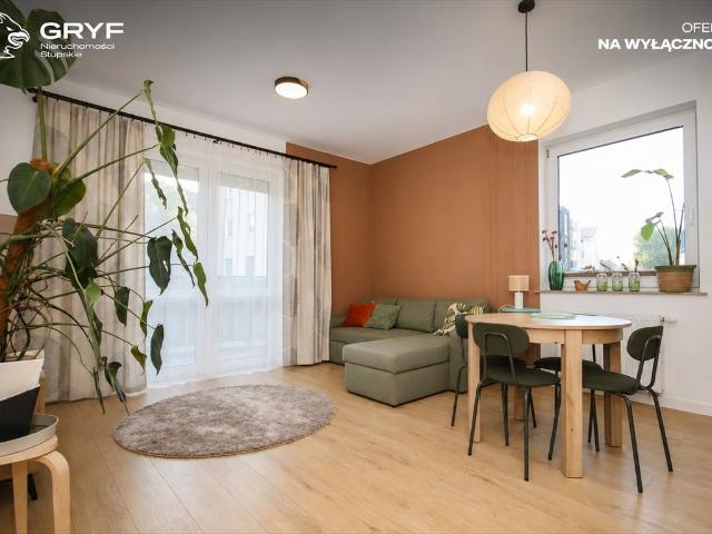 Nowoczesne 3 pokojowe mieszkanie na parterze z balkonem
