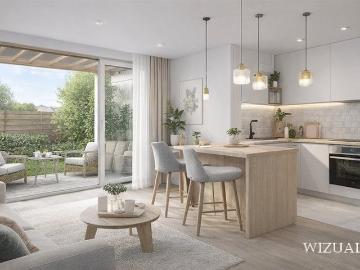 Nowoczesne 43,7 m² z ogródkiem i garażem na Winogradach